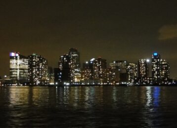 Jersey City at night